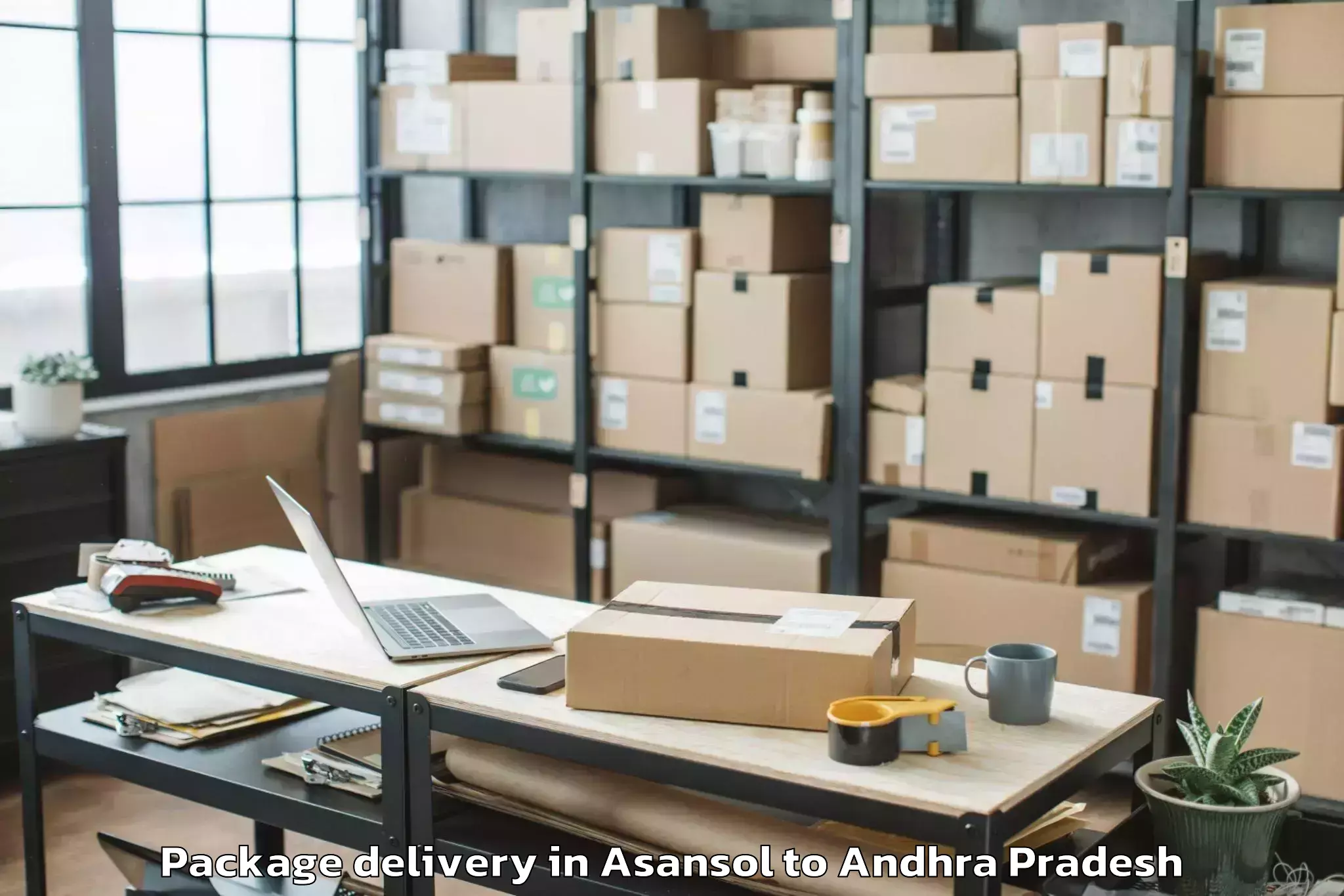 Easy Asansol to Annavaram Package Delivery Booking